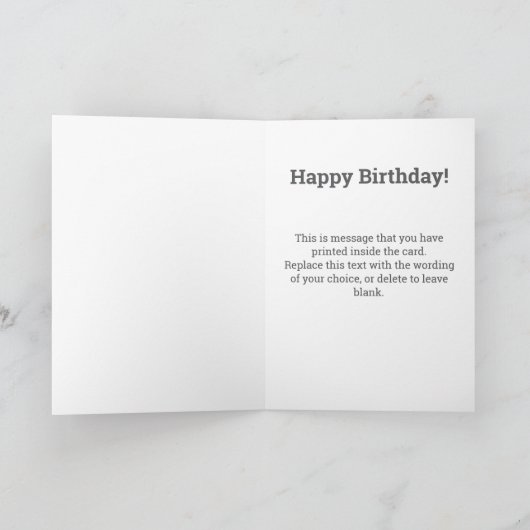 Senden Sie ein Lied mit QR-Code an einem Geburtsta Karte (Innenseite)