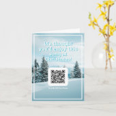 Senden Sie ein Lied mit QR-Code zu Weihnachten Karte (Gelbe Blume)