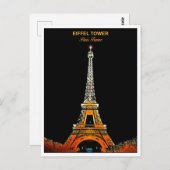 Senden Sie ein Stück von Paris: Eiffelturm Postkar Postkarte (Vorne/Hinten)