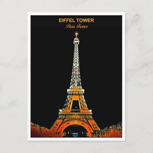 Senden Sie ein Stück von Paris: Eiffelturm Postkar Postkarte (Vorderseite)