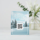 Senden Sie ein Video mit QR-Code zu Weihnachten Postkarte (Stehend Vorderseite)