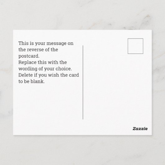 Senden Sie ein Video mit QR-Code zu Weihnachten Postkarte (Rückseite)