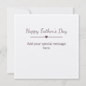 Senden Sie eine besondere Foto Vathedokarte (Rückseite)