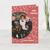 Senden Sie eine fröhliche Urlaubsbotschaft mit die Karte (Vorderseite)