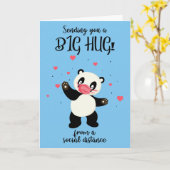 Senden Sie eine Panda-Bärenarmkarte mit langer Ent Karte (Gelbe Blume)