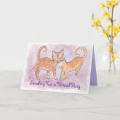 Senden Sie eine Virtual Hug Kitty Card Karte (Gelbe Blume)