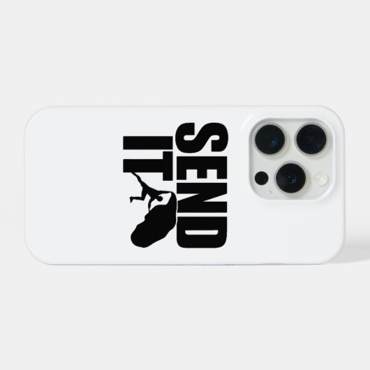 Senden Sie es Kletterlogo - Entfesseln Sie das Abe iPhone Hülle (Rückseite (Horizontal))