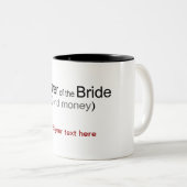 Senden Sie Geld Vater der Tasse der Braut (VorderseiteRechts)