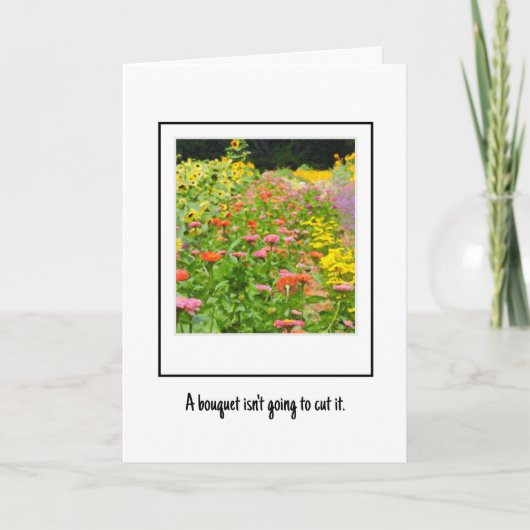 Senden Sie Ihnen die ganze Wohlfühlkarte. Dankeskarte (Vorderseite)