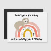 Senden Sie Ihnen eine Vermisste Rainbow Sloth Hugs Magnetkarte (Vorne/Hinten)