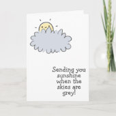 Senden Sie Ihr Sunshine - Niedlich Get Well Card Karte (Vorderseite)
