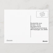 Senden Sie Ihre eigene Nachricht #TheIdesOfTrump P Postkarte (Rückseite)