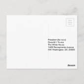 Senden Sie Ihre eigene Nachricht #TheIdesOfTrump P Postkarte (Rückseite)
