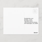 Senden Sie Ihre eigene Nachricht #TheIdesOfTrump P Postkarte (Rückseite)
