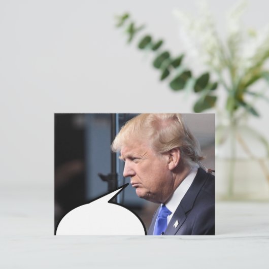 Senden Sie Ihre eigene Nachricht #TheIdesOfTrump P Postkarte (Stehend Vorderseite)