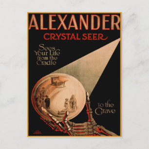 Senden Sie Ihre Grüße mit Coolem Vintage Poster Postkarte