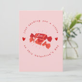 Senden Sie Ihre Liebe Holiday Card Feiertagskarte (Stehend Vorderseite)