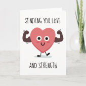 Senden Sie Ihre Liebe & Kraft Funny Sympathy Card Dankeskarte (Vorderseite)