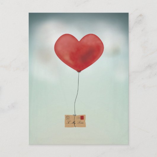 Senden Sie Ihre Liebe. Postkarte (Vorderseite)