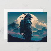 Senden Sie Ihre Nachricht mit Samurai Postkarten (Vorne/Hinten)