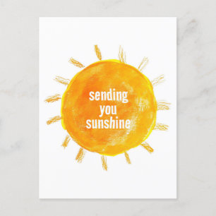 Senden Sie Ihre Sunshine Illustration Postkarte