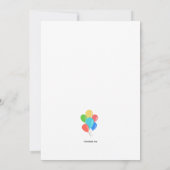 Senden Sie in die Clowns-Einladung Einladung (Rückseite)