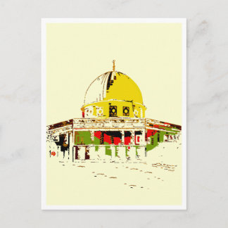 Senden Sie Jerusalems Herrlichkeit: Felsendom Post Postkarte