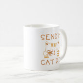 Senden Sie mir Cat Pics Kaffeetasse (VorderseiteRechts)