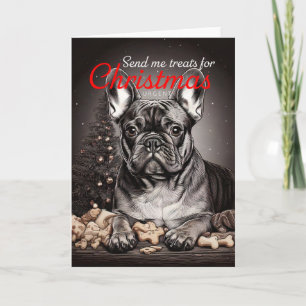Senden Sie mit Leckereien zu Weihnachten. Dringlic Feiertagskarte