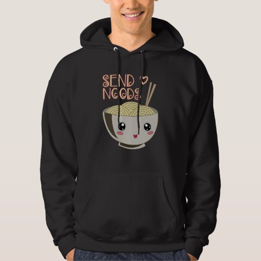 Senden Sie Noods Kawaii Hoodie (Vorderseite)