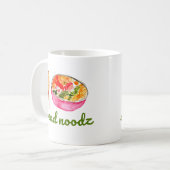 Senden Sie Noodz Kaffeetasse (Vorderseite Links)
