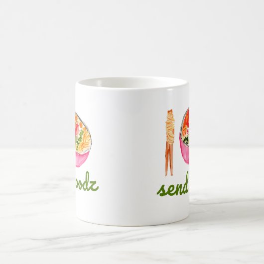 Senden Sie Noodz Kaffeetasse (Mittel)