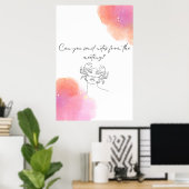 Senden Sie Notizen Sarcastic Funny Monster Peach & Poster (Heimbüro)