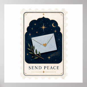 Senden Sie Peace Celestial Pen Pal Sticker Sheet Poster