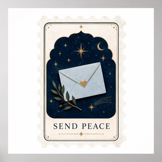 Senden Sie Peace Celestial Pen Pal Sticker Sheet Poster (Vorne)