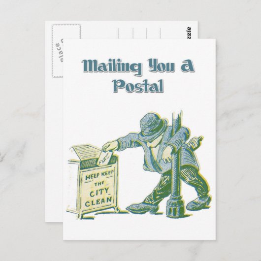 Senden Sie uns eine Post - oder nicht! Postkarte (Vorne/Hinten)