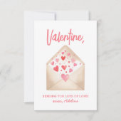 Senden Sie viele Lieben Kinder Valentinstag Mitteilungskarte (Vorderseite)