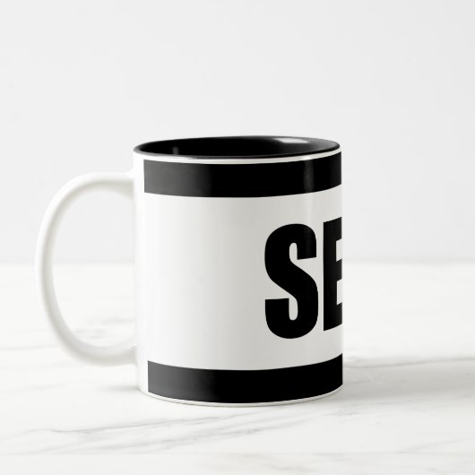 Senden Sie Zweifarbige Tasse (Links)
