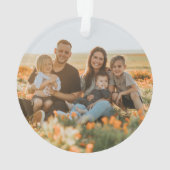 Senden unserer Liebe über das Foto der Weltkarte Ornament (Rückseite)