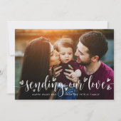 Senden unserer Liebe | Valentinstag - Fotokarte Einladung (Vorderseite)