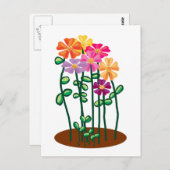 Senden von Blume Postkarte (Vorne/Hinten)