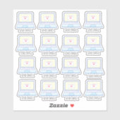 Senden von E-Mail-Laptop Aufkleber (Blatt)