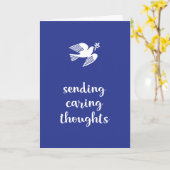 Senden von gekümmert Gedanken Beileid Karte (Gelbe Blume)