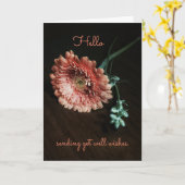 Senden von Get Well Wwünschcard Karte (Gelbe Blume)