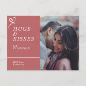 Senden von Hugs & Kisses mit benutzerdefinierten F Postkarte (Vorderseite)