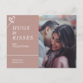Senden von Hugs & Kisses mit benutzerdefinierten F Postkarte (Vorderseite)