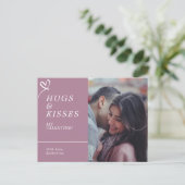 Senden von Hugs & Kisses mit benutzerdefinierten F Postkarte (Stehend Vorderseite)