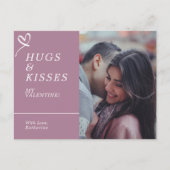 Senden von Hugs & Kisses mit benutzerdefinierten F Postkarte (Vorderseite)