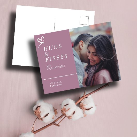 Senden von Hugs & Kisses mit benutzerdefinierten F Postkarte