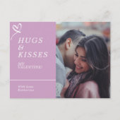 Senden von Hugs & Kisses mit benutzerdefinierten F Postkarte (Vorderseite)